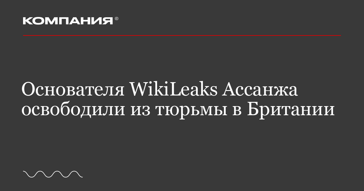 Основателя WikiLeaks освободили из тюрьмы | Украинская правда